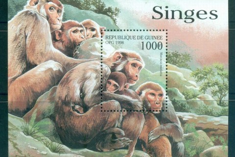 Guinee-1998 Monkeys MS