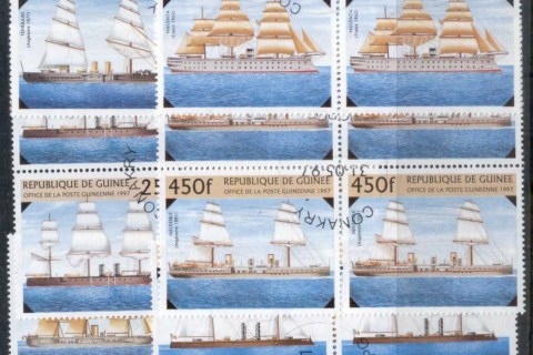 Guinee-1997-Sailing-Ships-blk4-CTO