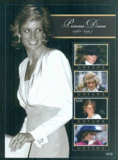 Guyana-2007 Princess Diana in Memoriam, 10th Anniv, Sleek & Slender Beauty MS