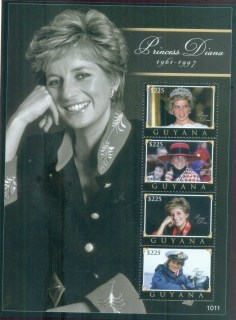 Guyana-2007 Princess Diana in Memoriam, 10th Anniv, The People's Princess MS