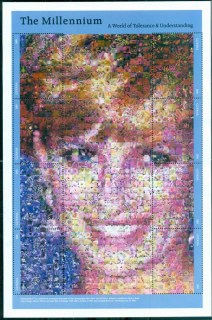 Guyana-2000 Millenium, Princess Diana, A World of Tolerance & Understanding MS