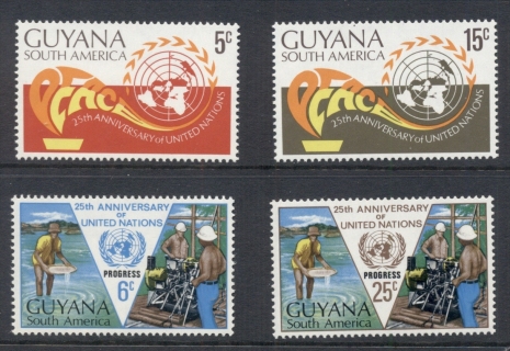 Guyana-1970-UN-25th-Anniversary-MUH