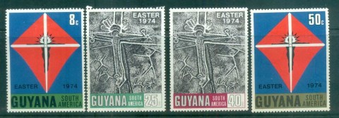 Guyana-1974-Easter-MLH-lot79365