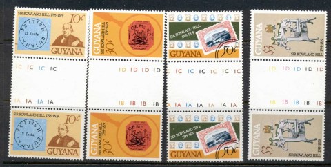 Guyana-1979-Sir-Rowland-Hill-Death-Centenary-gutter-pr-MUH