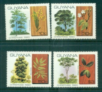 Guyana-1980-Flowering-Trees-MLH-lot79383