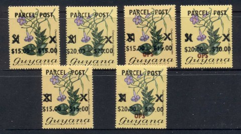 Guyana-1981-Parcel-Post-Asst-MUH