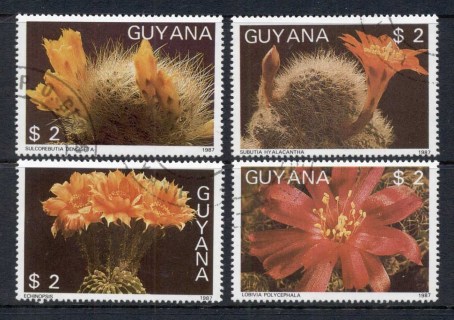 Guyana-1988-Cactus-Flowers-CTO