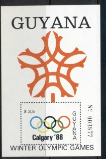 Guyana-1988-Winter-Olympics-Calgary-MS-MUH_1