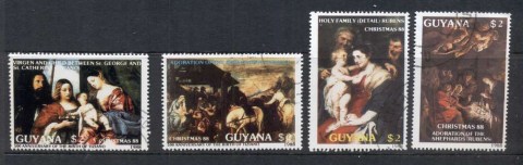 Guyana-1988-Xmas-paintings-CTO