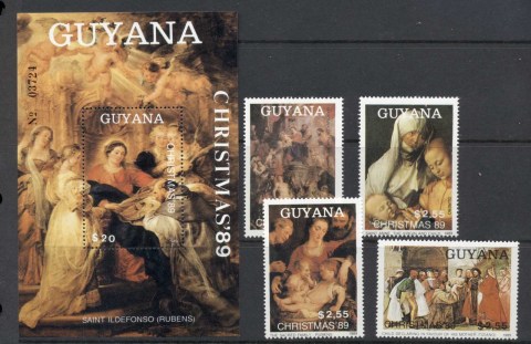 Guyana-1989-Xmas-MS-MUH