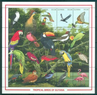 Guyana-1990-Tropical-Birds-MS-MUH