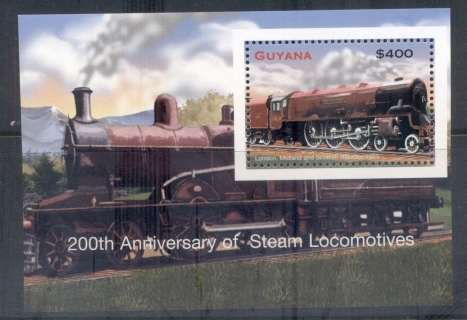 Guyana-2004-200th-Anniversary-of-Steam-Locomotives-MS-MUH-3