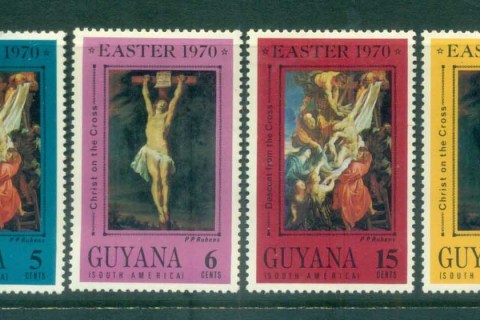 Guyana-1970-Easter-MH-lot79359
