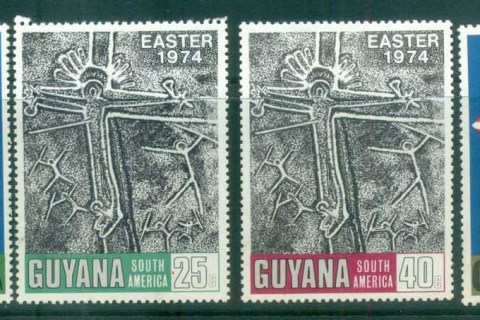 Guyana-1974-Easter-MLH-lot79365