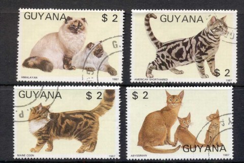 Guyana-1988-Cats-CTO