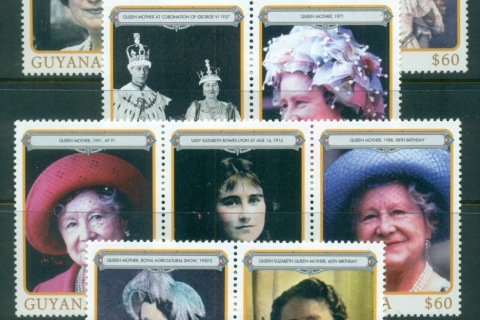 Guyana-1999-Queen-Mother-Birthday-MUH