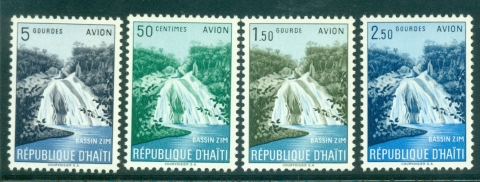 Haiti-1957-Waterfalls-Air-Mail-MUH-lot35475