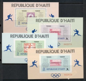 Haiti-1969-Olympic-Games-Locations-Winners-4x-MS-Perf-IMPERF-MUH