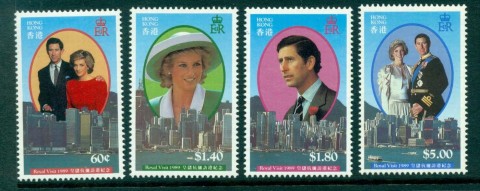 Hong-Kong-1989 Royal Visit Charles & Diana