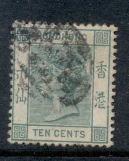 Hong-Kong-1882-1902-QV-Portrait-10c-green-FU