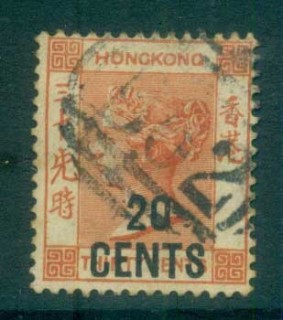 Hong-Kong-1885-91-QV-Surch-10c-on-30c-vermillion-FU-lot78116