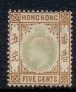 Hong-Kong-1903-KEVII-Portrait-Wmk-Crown-CA-5c-Fisc-Used_1