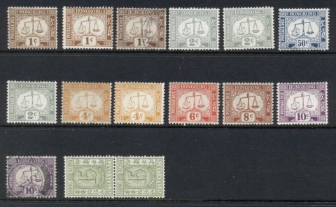 Hong-Kong-1920s-on-Assorted-Postage-Dues