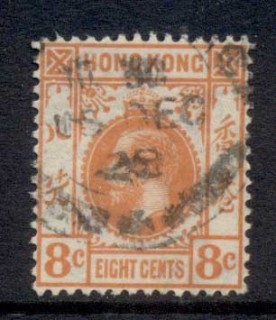 Hong-Kong-1921-37-KGV-Portrait-8c-orange-FU-2