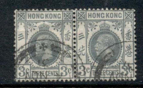 Hong-Kong-1921-37-KGV-Portrait-Wmk-Multi-Crown-Script-CA-3c-grey-pr-FU