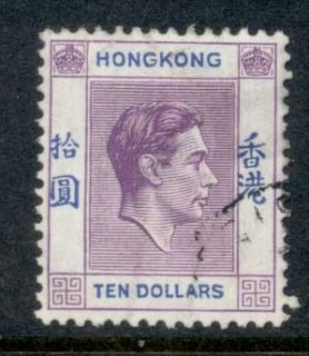 Hong-Kong-1938-48-KGVI-Portrait-10-violet-ltra-FU