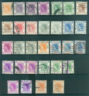 Hong-Kong-1954-60-QEII-Defins-Asst-FU-lot78176