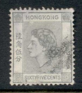 Hong-Kong-1954-60-QEII-Portrait-65c-FU