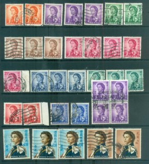 Hong-Kong-1966-72-QEII-Defins-Wmk-sideways-Asst-FU-lot78200