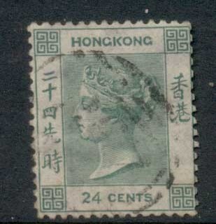 Hong-Kong-1863-80-QV-Portrait-24c-FU