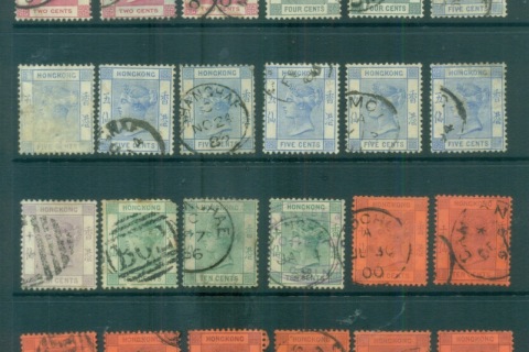 Hong-Kong-1882-1902-QV-Assorted