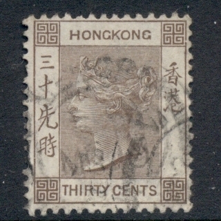 Hong-Kong-1882-1902-QV-Portrait-30c-brown-FU