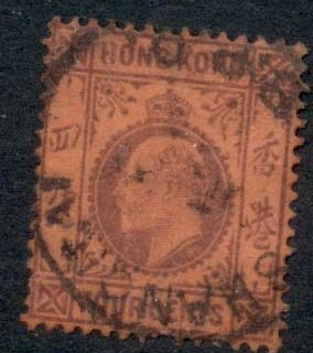 Hong-Kong-1903-KEVII-Portrait-Wmk-Crown-CA-4c-violet-on-red-FU