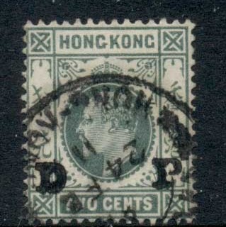 Hong-Kong-1904-11-KEVII-Portrait-Wmk-Multi-Crown-CA-2c-green-FU