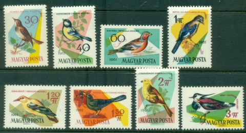 Hungary-1961-Birds-MUH