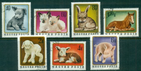 Hungary-1974-Young-Animals-CTO