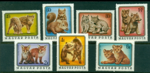 Hungary-1976-Young-Animals-MUH