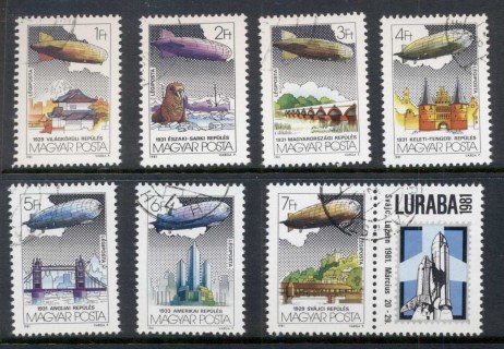 Hungary-1981-Zeppelin-Flights-CTO