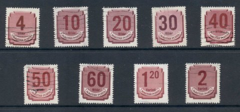 Hungary-1946-51-Postage-Dues-Asst-FU