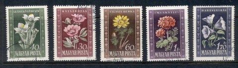 Hungary-1950-Flowers-FU