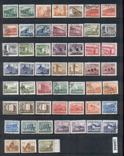 Hungary-1951-on-Buildings-Assorted-FU