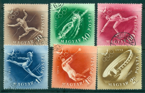 Hungary-1952-Helsinki-Olympics-CTO-lot37586