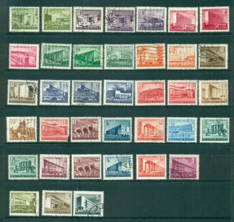 Hungary-1953-on-Building-Types-Asst-37-FU-lot37622