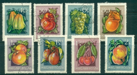 Hungary-1954-Fruit-FU-lot37603