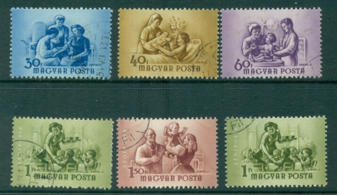 Hungary-1954-Medical-FU-lot37600