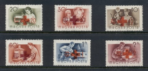 Hungary-1955-Workers-Opt-Red-Cross-MUH